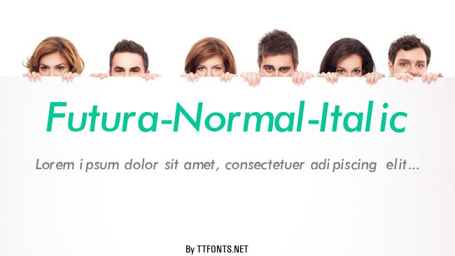 Futura-Normal-Italic example